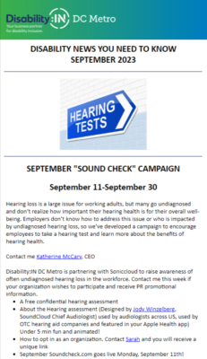 September 2023 Sound Check Campaign
